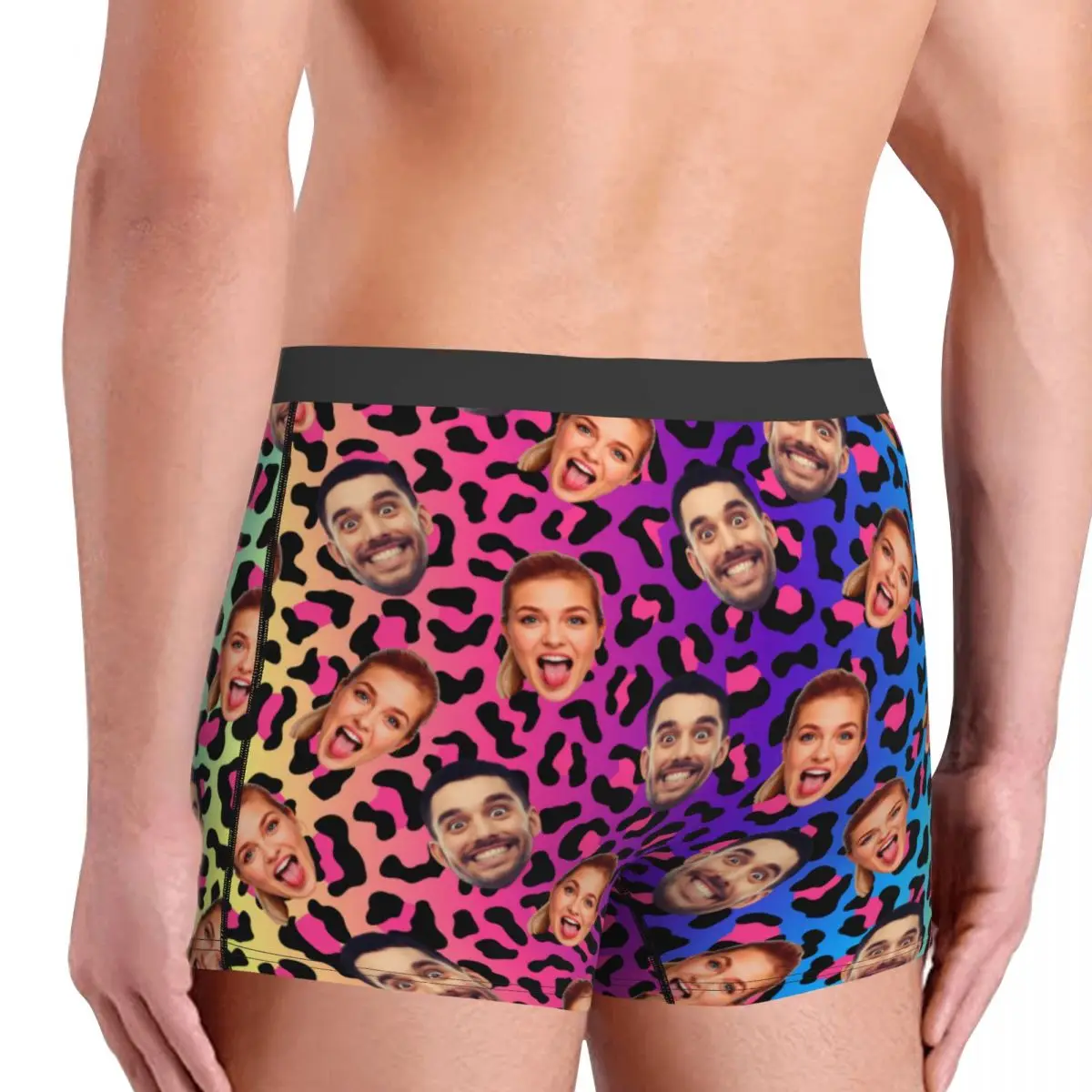 Día de San Valentín hombres personalizado cara foto ropa interior Boxer calzoncillos pantalones cortos transpirables bragas calzoncillos para marido