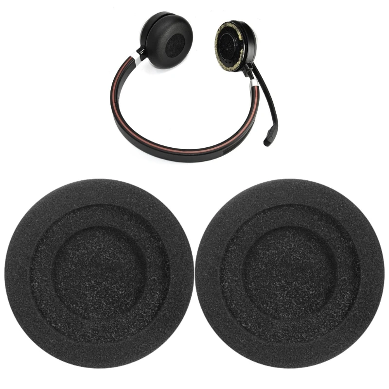 Coussinets d'oreille de remplacement pour téléphone, éponges confortables, isolation phonique supérieure, coussin d'oreille pour sauna Jabra Evolve 20, 20se, 30, 30II, 40