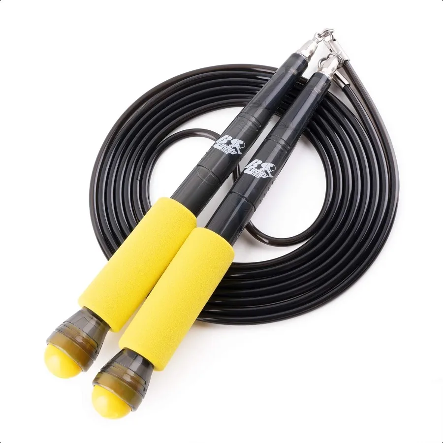 

Buddy Lee Jump Ropes Rope Master Original Ball Bearing Jump Rope 9 HD Plastic Handles. Perfect Jump Rope for Fitn CrossFit Gym