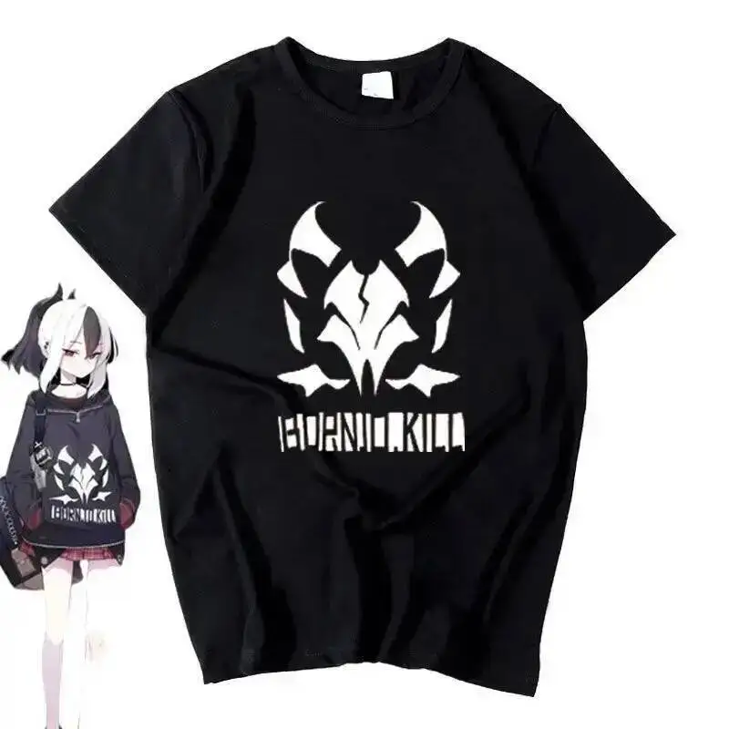 

Аниме-игра Blue Archive Cos Onikata Kayoko, унисекс, летняя трендовая повседневная футболка с мягким принтом, одежда