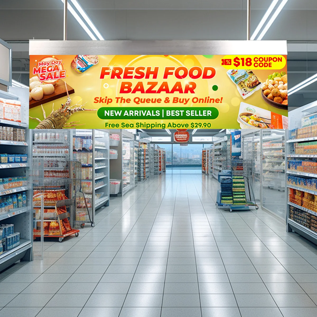 Custom Wall Mounted Indoor Lightbox Double Side Led Advertising Light Boxes for Shopping Mall Ceiling