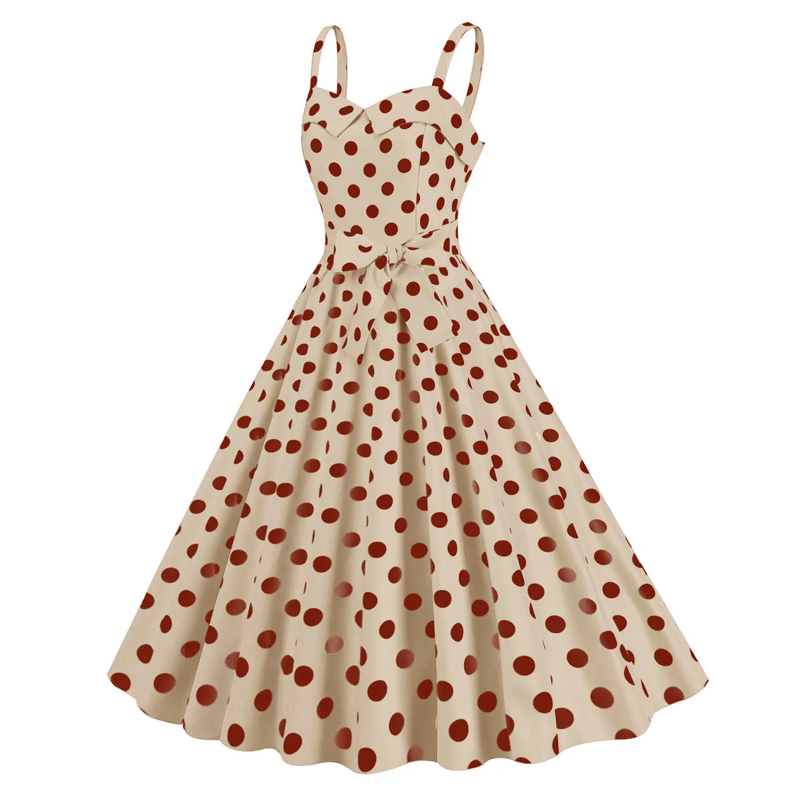 Vrouwen Vintage Roze Geruite Jurk Retro Rockabilly Band Bretels Cocktail Party 1950s 40s Swing Jurk Zomerjurken