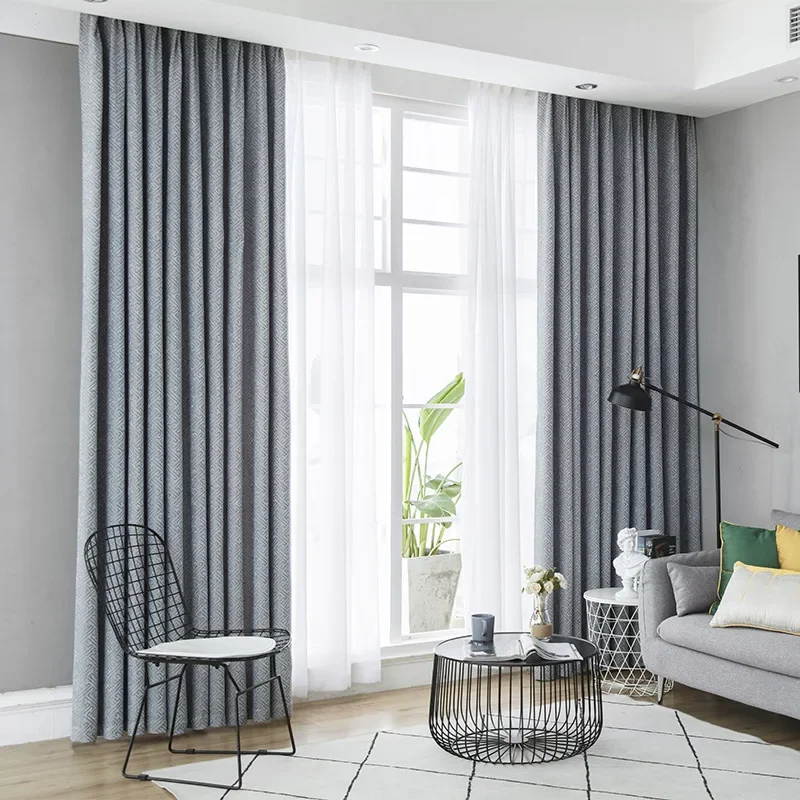 310cm Height Modern Blackout Kitchen Luxury Curtains For Bedroom Living Room Chenille Jacquard Curtains Window Door Curtain