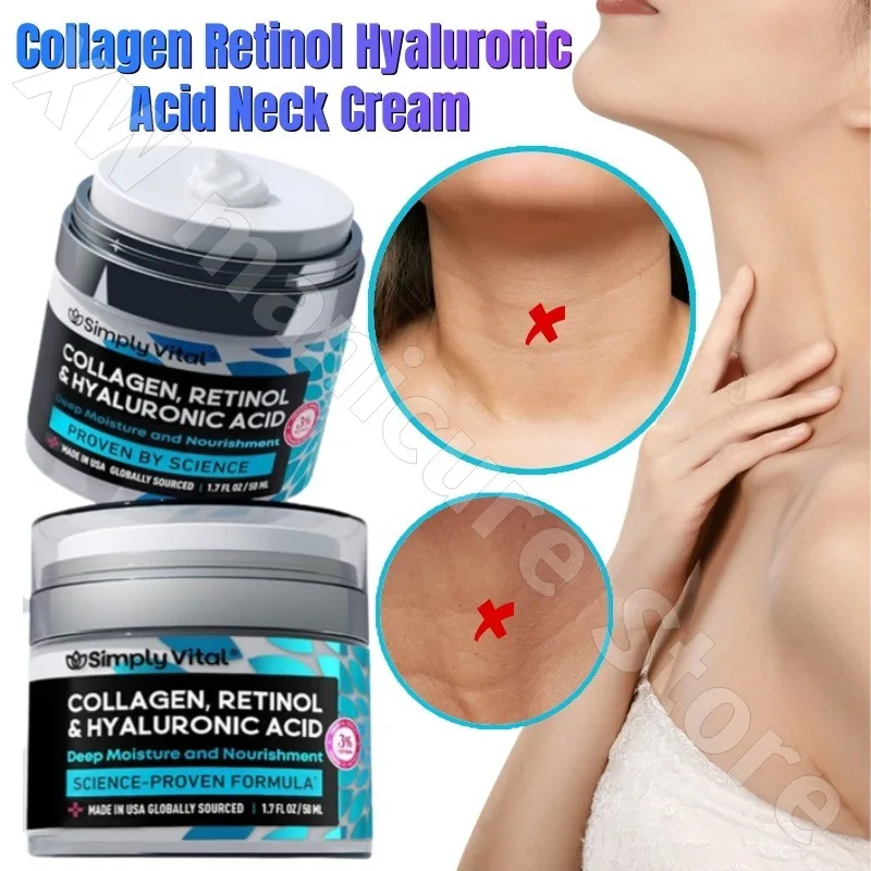 

SimplyVital Neck Cream Collagen Retinol Hyaluronic Acid Firming Lifting Neck Cream Moisturizing Moisturizing Cream 50ml