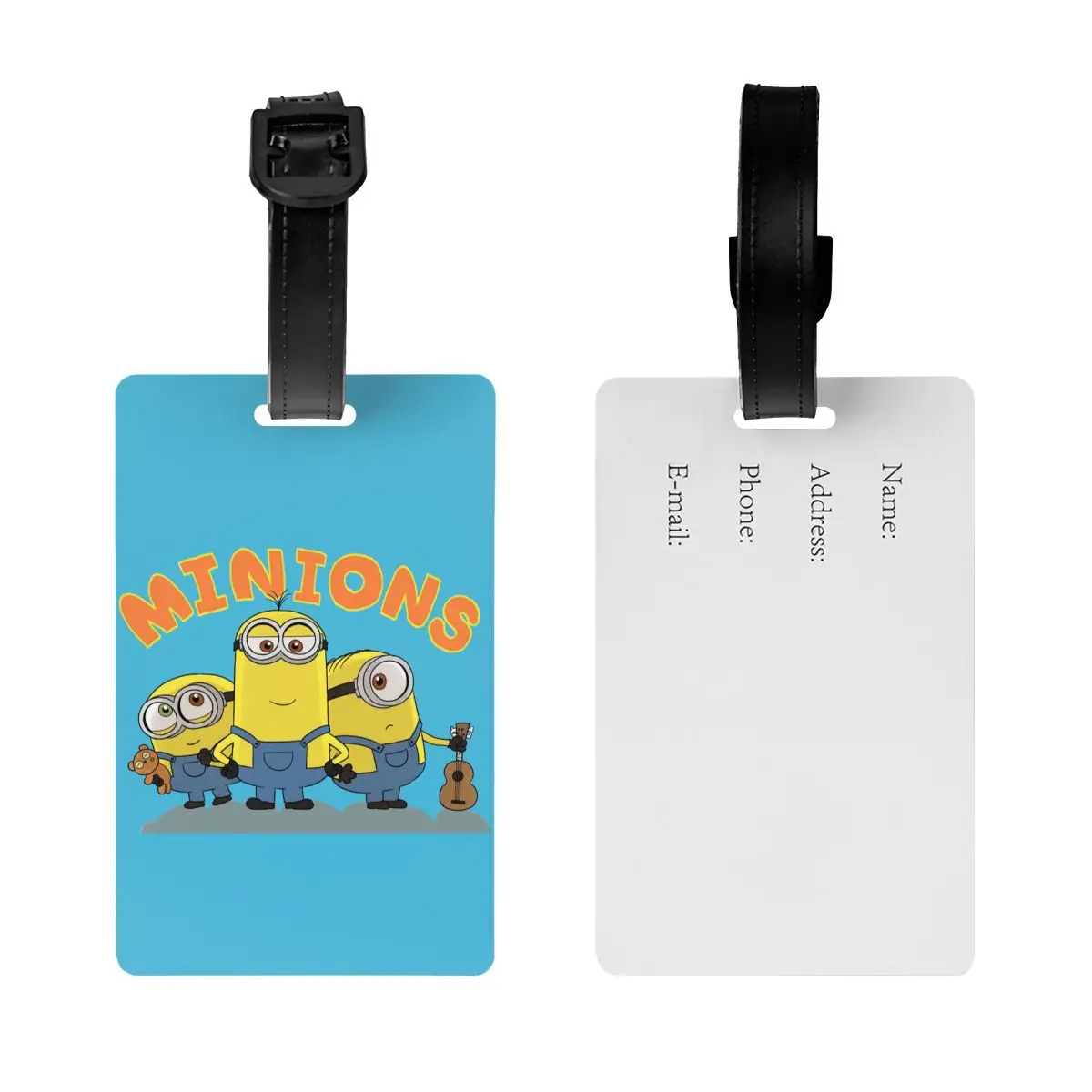 Custom Minions Luggage Tag Custom Baggage Tags Privacy Cover ID Label