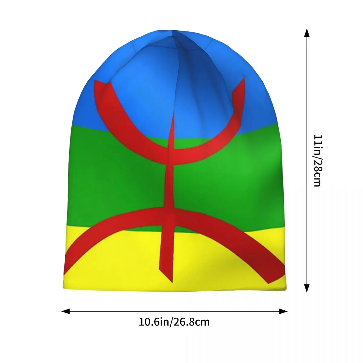 Amazigh International Flag Bonnet Homme Outdoor Thin Hat Amazigh Berber Flag Beanies Caps For Men Women Style Fabric Hats