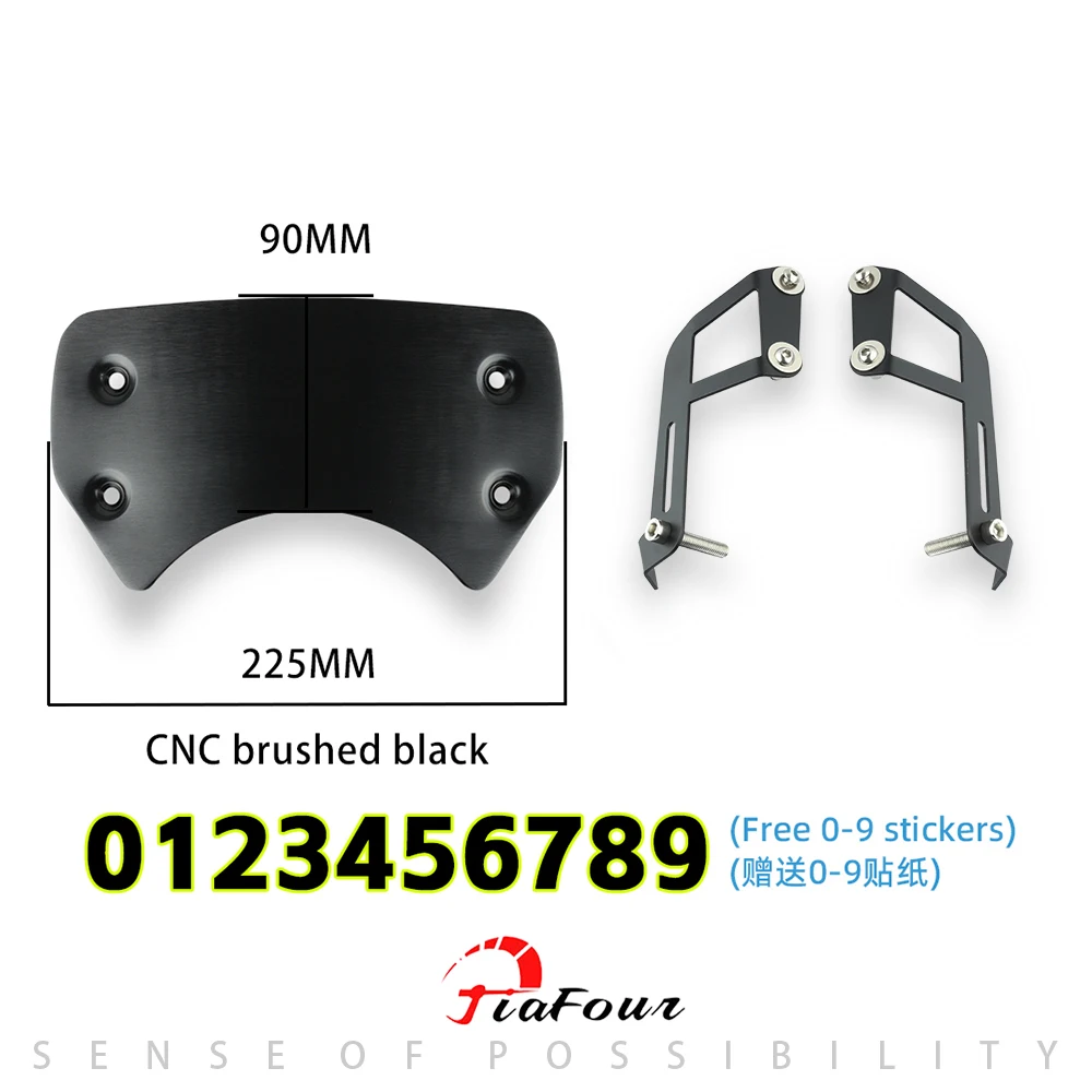 FIT For Scrambler 1200XC Scrambler 1200XE  Scrambler 1200 XC XE Aluminum Windshield Windscreen Deflector