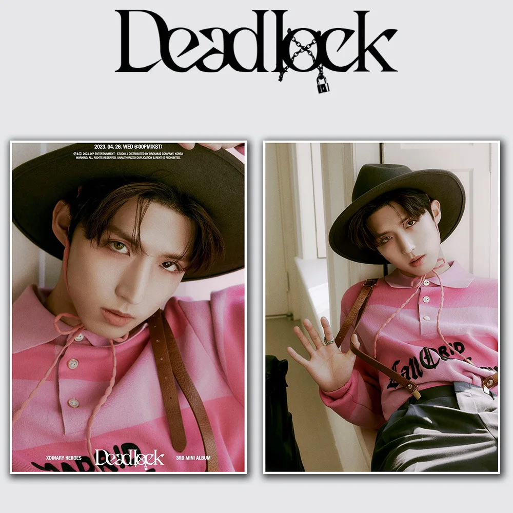 2pcs Kpop Xdinary Heroes Poster Photocard Lomo Card Gun-il Jungsu Gaon Jun Han Collection Card for Fans Gift