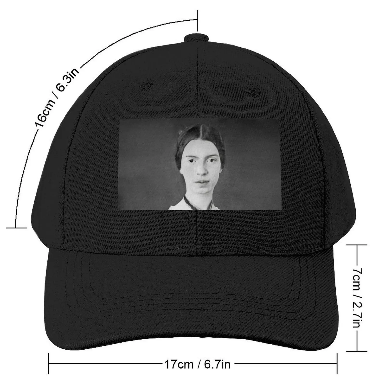 Poet Emily Dickinson Baseball Cap Luxury Hat Hood Women's 2024 Men's