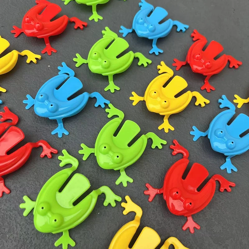 12/24/36pcs Jumping Frog Toys For Kids Finger Pressing Bouncing Frog Toy Antistress Relieve Family Game Kids Birthday Party Toys