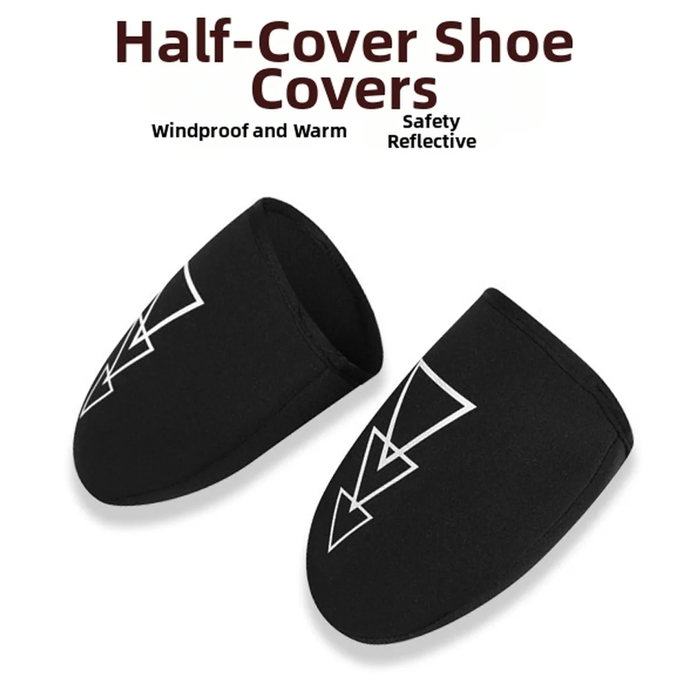 Night Cycling Cycling Shoe Cover Anti Slip Shoe Cover Windproof Design Waterproof Fabric Reflective Elements Breathable Fabric