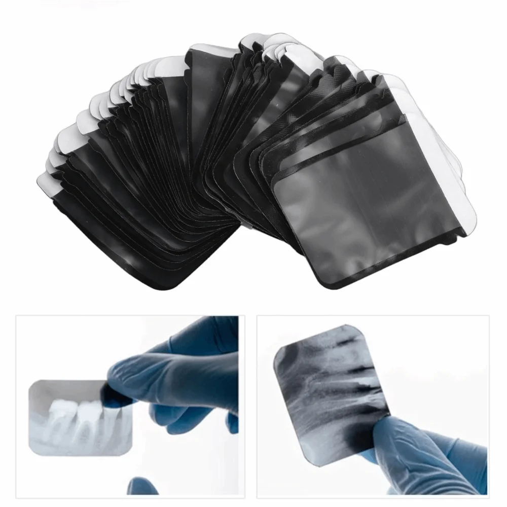 100Pcs/Box Disposable Dental Barrier Envelopes Anti-fouling Waterproof Phosphor Plate Protective Pouch Protective Pouch