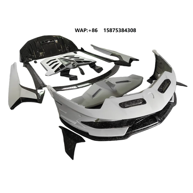 Style Semi Forged Carbon Fiber Body Kit for   LP700 720 Front Bumper Rear Bumper Side Skirts Rear Spoiler