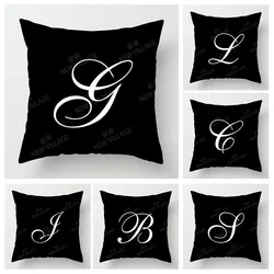 Nordic fall home decor autumn throw pillow case sofa Cushion cover velvet modern 45x45cm 45*45 50x50 60x60 40x40 50*50 letter