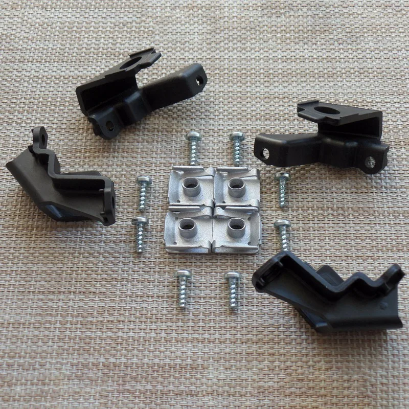 1Pair Front Headlight Mount Bracket Repair Kit 6R0998225/226 For VW Polo 09-17 Head Light Lamp Fixed Holder Screw L+R