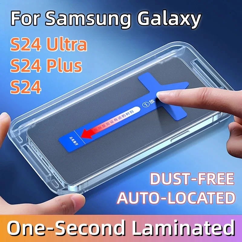 

For Samsung S24 S23 S22 S21 Ultra Screen Protector Galaxy S24 Ultra Plus S23 Tempered Glass Film With Automatic installer Tool