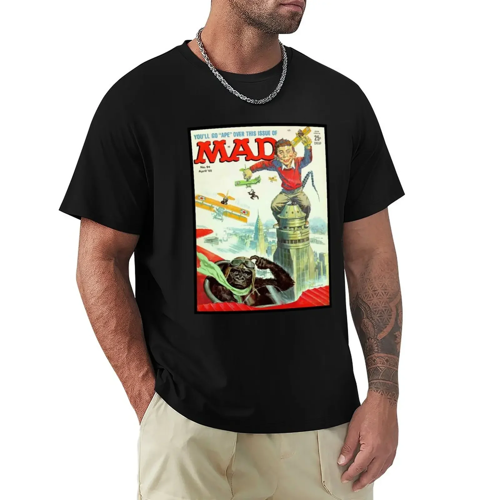 

YES, YES, YES!!! ANOTHER CLASSIC VINTAGE MAD MAGAZINE COVER ART T-Shirt black t shirt plus size tops mens big and tall t shirts