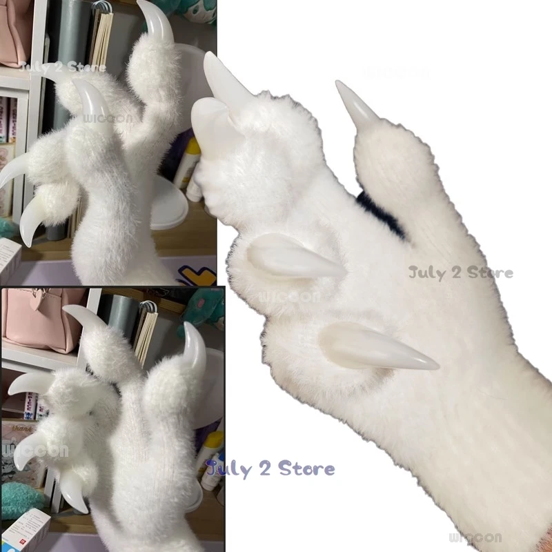 Fursuit Paws Kigurumi Furry Cosplay Gloves Decors Animal Cosplay Glove Handwear Wearable Kig Party Original Roleplay Accessories