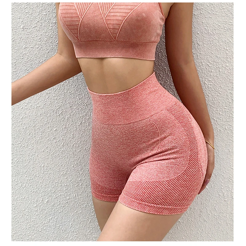 Fitness Shorts Oefenen Hoge Taille Buik Ademende Stretch Perzik Lift Heupen Panty Anti-Licht Snelheid Droge Yogabroek Vrouwen