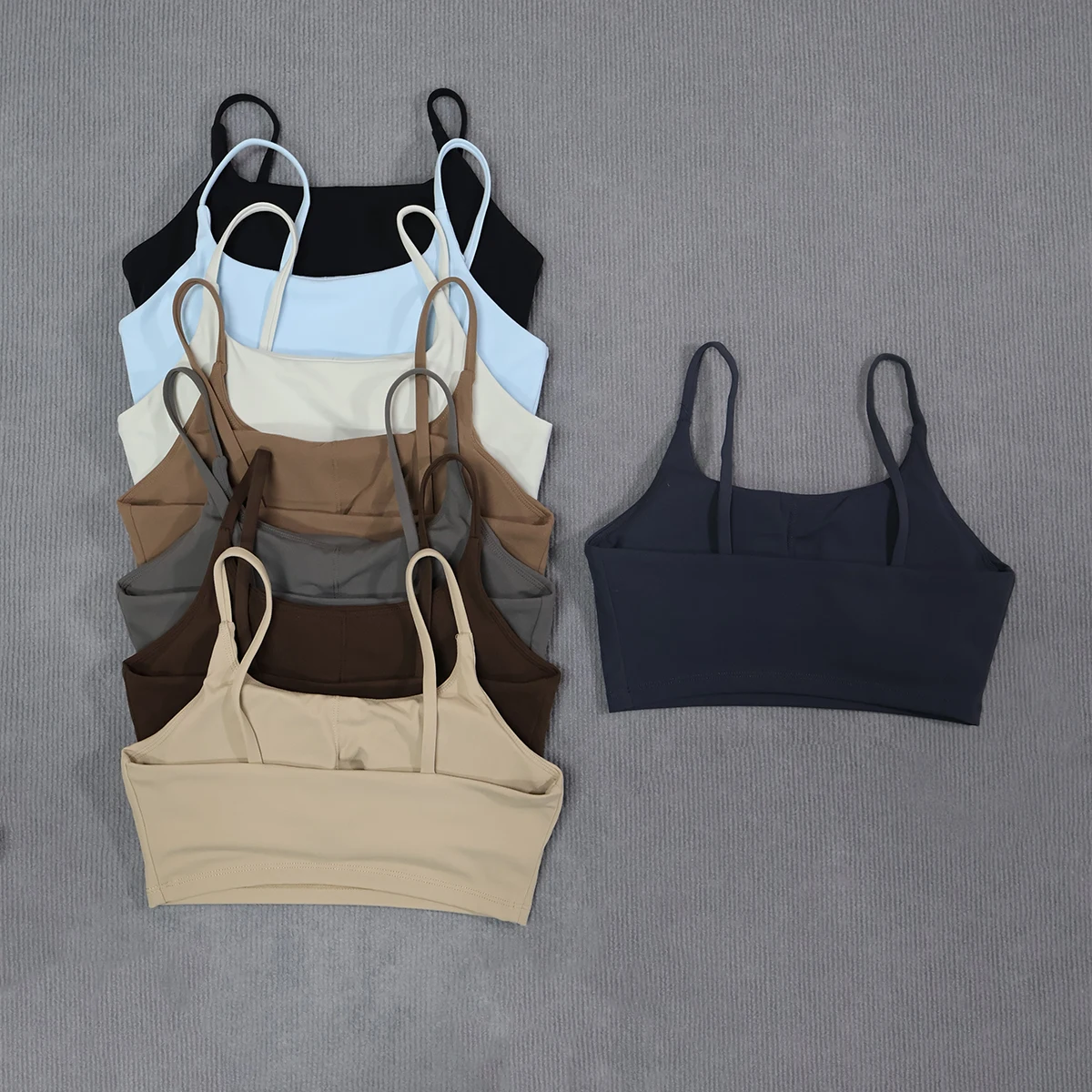 Ctenkevet Damen Push-Up Gym Workout Yoga-BH, rückenfrei, stoßfest, Fitness-Crop-Top, Sportunterwäsche für Damen – Detail 28