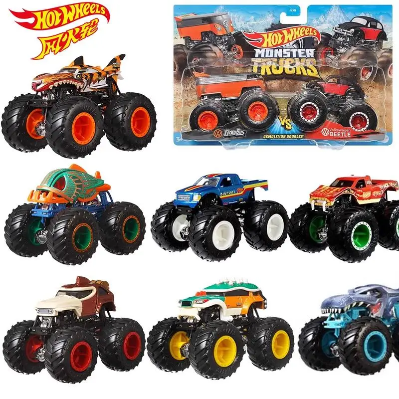 

FYJ44 HOT WHEELS 1/64 MONSTE TRUCKS LEOPARD SHARK VS MEGA WREX HW SAFARI VS WILD STREAK GUNHSTER VS 5 модель автомобиля с сигнализацией