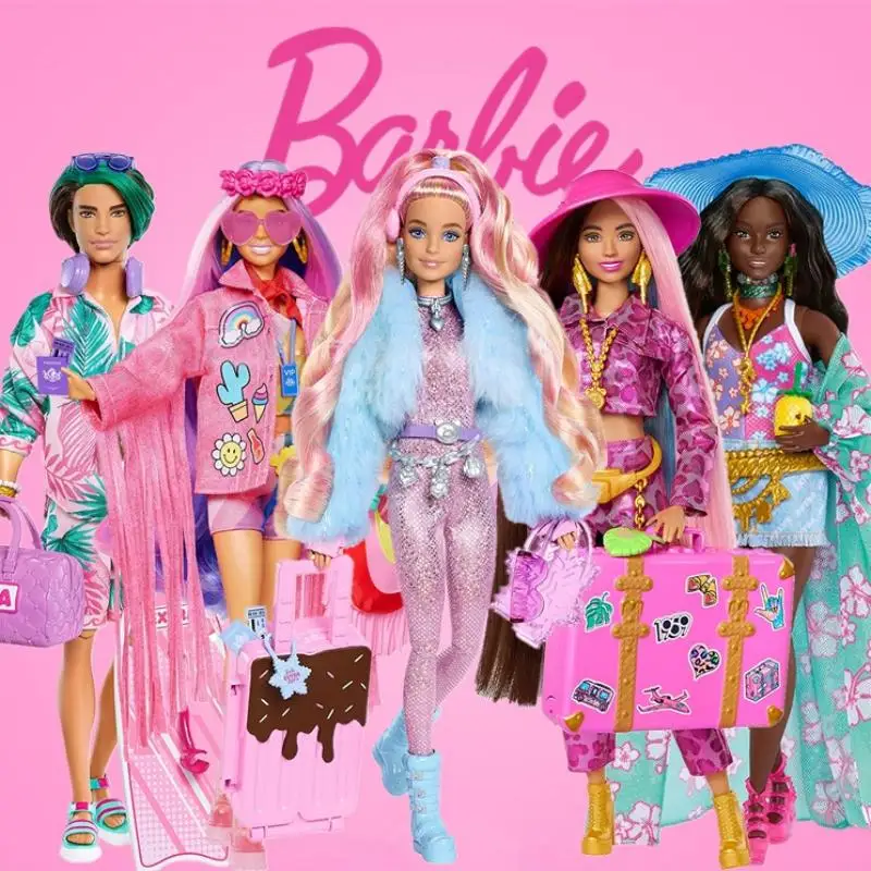 Spot authentic Barbie fashion influencer toy gift Barbie Extra Fly 2023 surprise collection gift