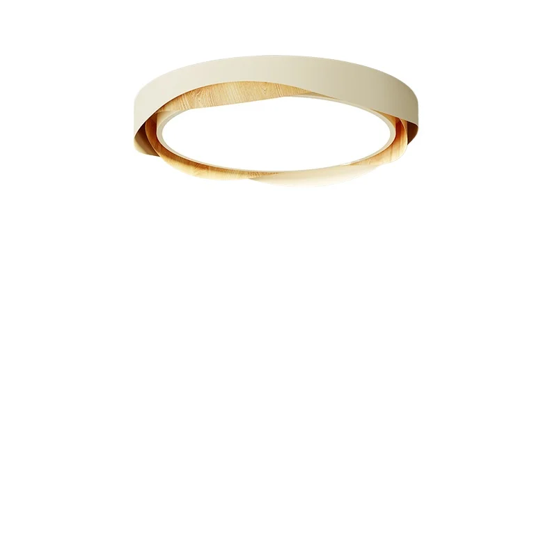 

French Cream Style Bedroom Ceiling Light Medium Antique Retro Walnut Color Designer