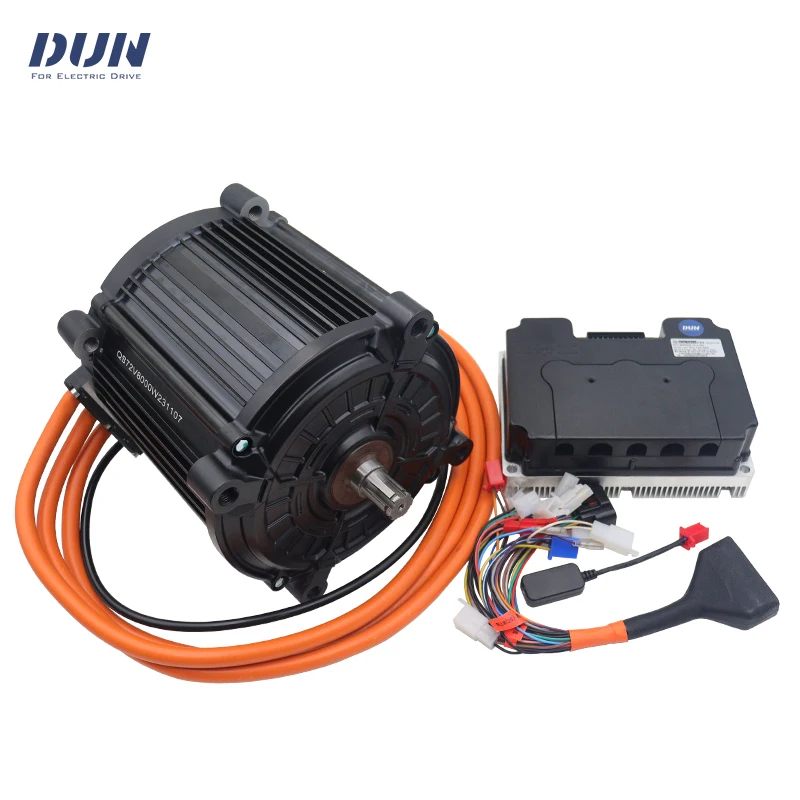 

QS180 90H 8KW Пиковый 16KW Датчик кодера Двигатель среднего привода с Fardrive ND721000B Версия энкодера V2 500A Пиковая 1000A Контроллер