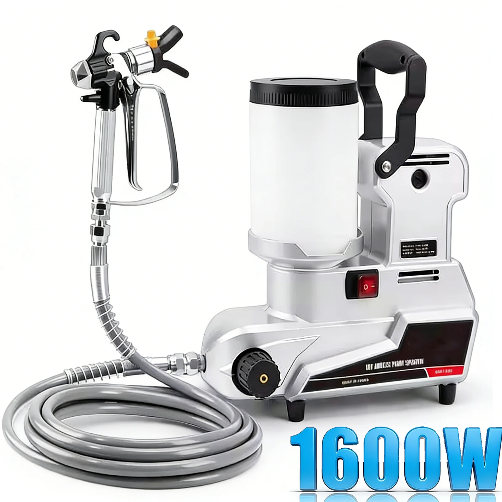 Nouvelle machine à peinture sans air multifonctionnelle 1600W, pistolet à peinture électrique portable de petite taille, 2L, haute puissance, outil de peinture domestique
