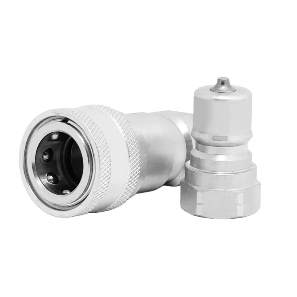 Hydraulic Quick Couplings B Series for For agricultural Machinery Featuring Ball Locking NPT Thread Carbon Steel Set