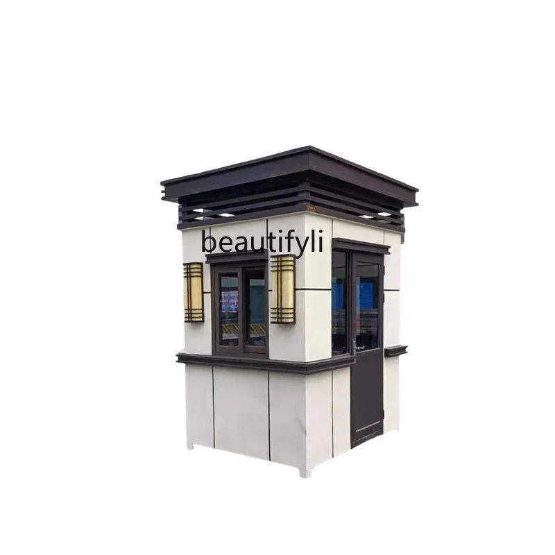 

European-style art security booth outdoor movable guard booth scenic park community doorman duty room