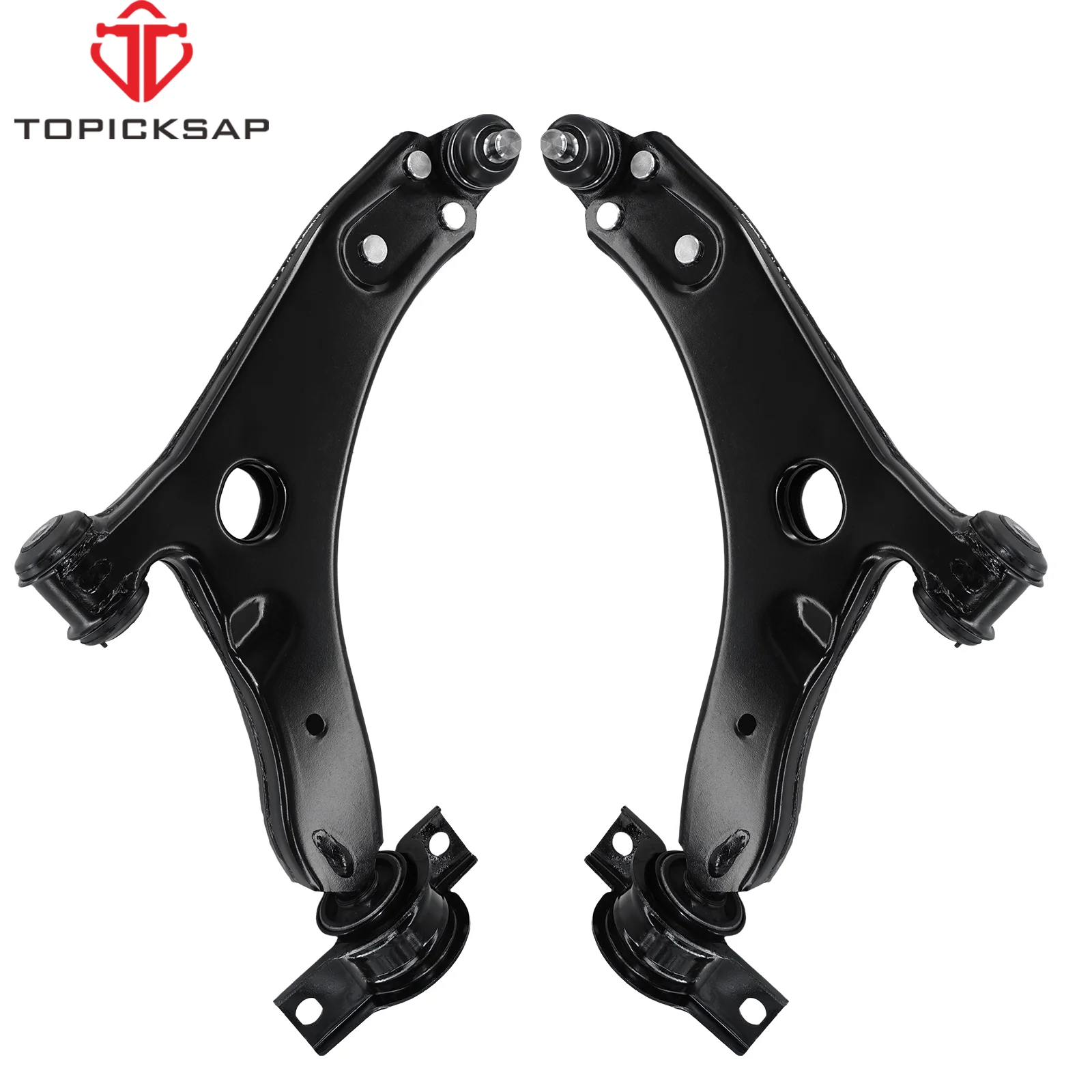 

TOPICKSAP Pair of Front Lower Control Arms And Ball Joints K80407 K80408 for Ford Focus 2004 2005 2006 2007-2010