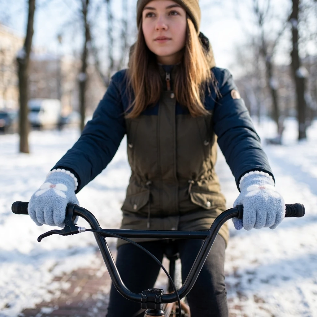Wool Glove Lined - Dzianinowe rękawiczki z mieszanki wełny, idealne