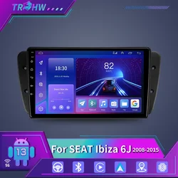 For Seat Ibiza 6J IV 4 2008 - 2015 Navigation GPS Car Radio Carplay  Android 13 Auto Video Stereo 5G Wifi 2din