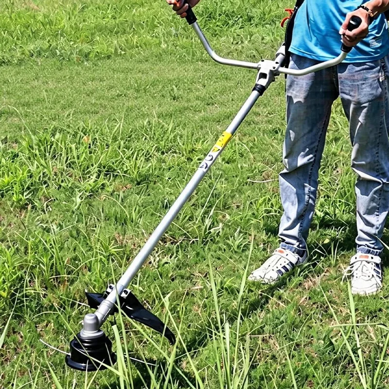 2550W High Power Cordless Brush Cutter 72V 48V 18Ah Lithium Electric Grass Trimmer Professional Garden Mower