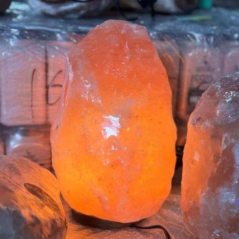 

Crystal Salt Nightlight Creativity Himalayas Salts Lamp Bedroom Study Desktop Night Light Indoor Decoration LED Lighting Lamps