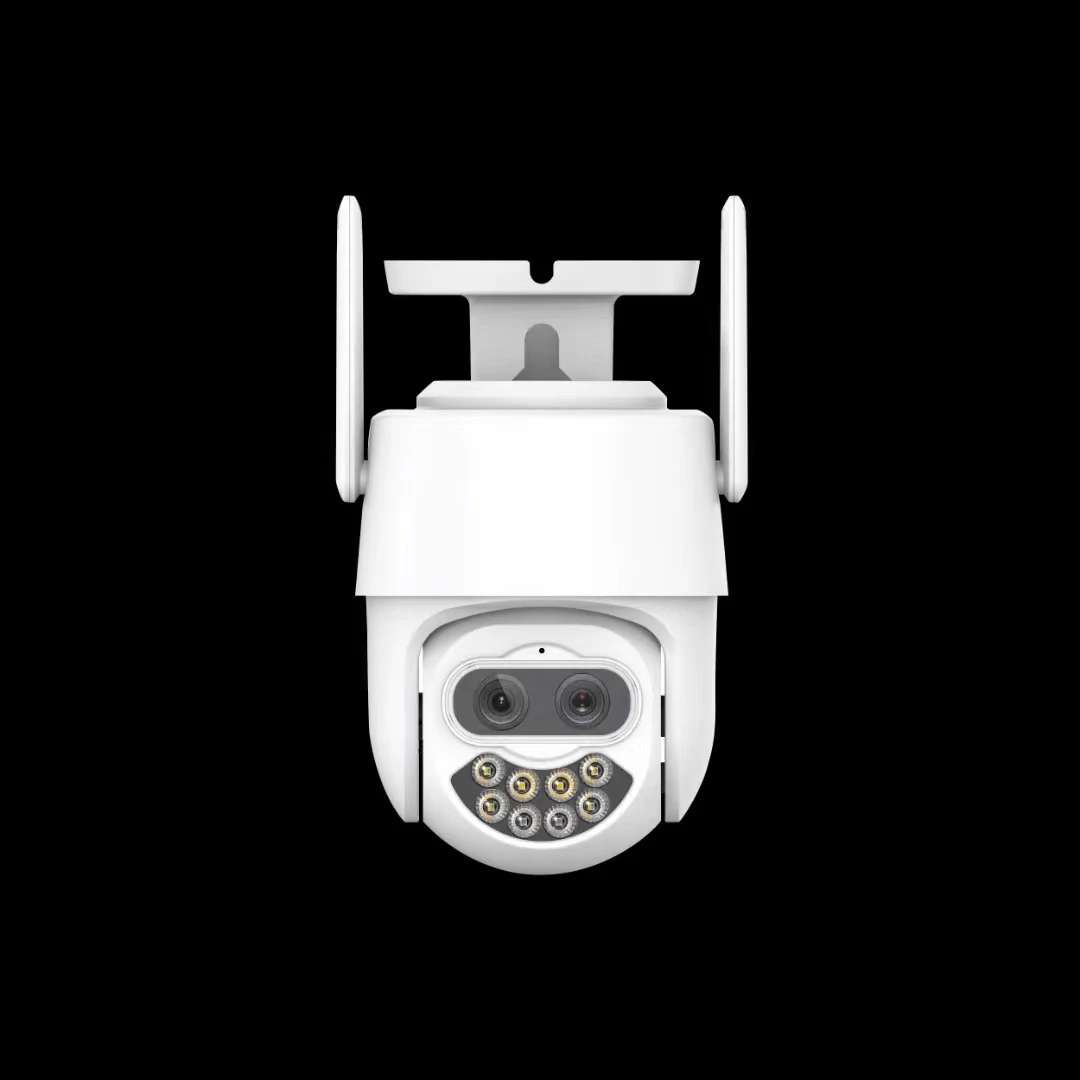 4MP UHD iCsee APP 8x Zoom Dual Lens PTZ IP Dome Camera AI Humanoid Detection Full Color Home Security Alarm CCTV Baby Monitor