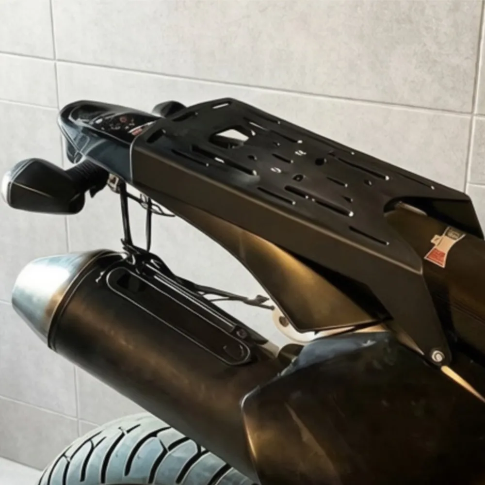 

For SUZUKI DRZ400 S/SM/E Accessories 2000-2026 Moto Rear Luggage Rack Top Case Mount Plate Cargo Saddlebag Holder Shelf Bracket