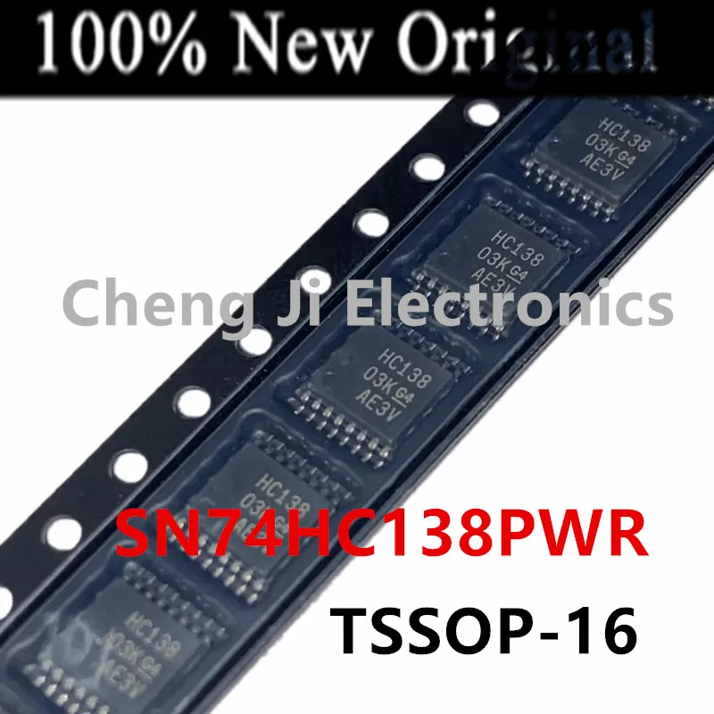 10PCS/Lot   SN74HC138PWR   HC138   TSSOP-16、SN74HC138DR   SOIC-16、SN74HC138N   New original multi line decoder