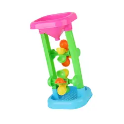 Kids Beach Sandbox Toys, Outdoor Beach Sand Hourglass Water Wheel Toy for Sandbox, Summer, Sand Table