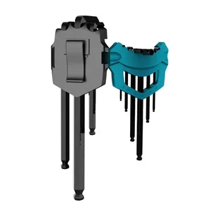 Makita-B-65894 Hexagon Hex Key Wrench-Kombination, Werkzeugzubehör, 9 PCs, verschiedene Größen, Allen Wrench Hauptverkaufshalterschlüssel - №6