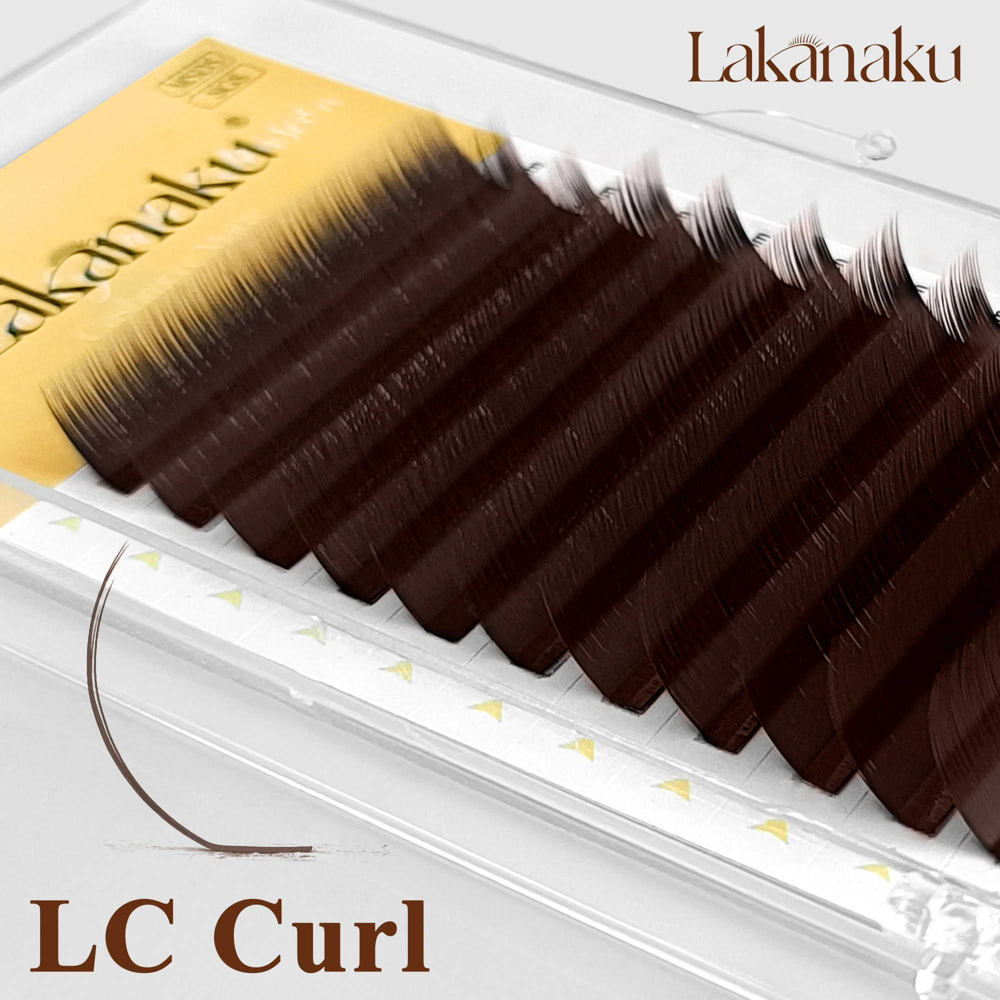 LAKANAKU Camellia Wimpernverlängerungen UJ/UB/UC/LJ/LB/LC Curl Mehrere Längen Flauschige Einzelwimpernverlängerungen