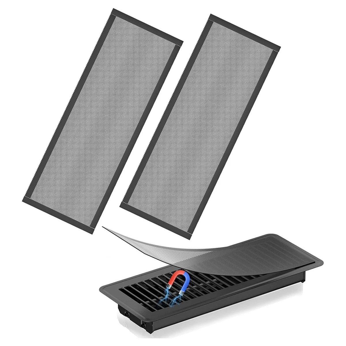 

Floor Vent Covers,4x12In Magnetic Vent Covers Mesh Screen Air Vent Filter,Floor Register Vent Covers for Home Floor,A