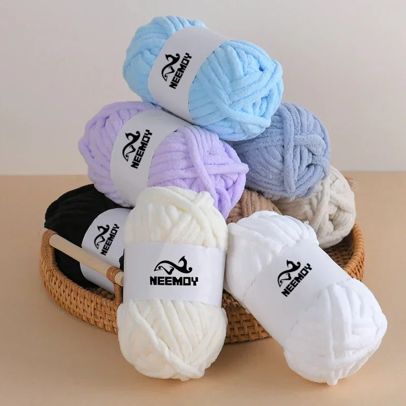 50g Ice Bar Thread Single Strand Coarse Yarn, DIY Hand Woven Scarf,Hat,Scarf,Carpet Crochet Thread, Soft Knitted Yarn Wholesale