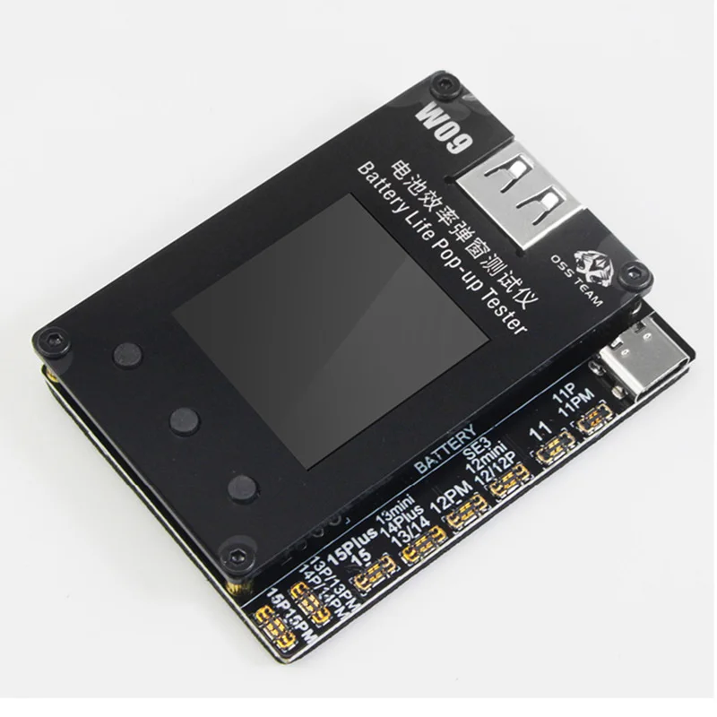 OSS W09 Pro V3 Battery Life Pop-up Tester for iP11 12 13 14 15 Pro Max Solve Battery Pop-up Modify Battery Efficiency 100%