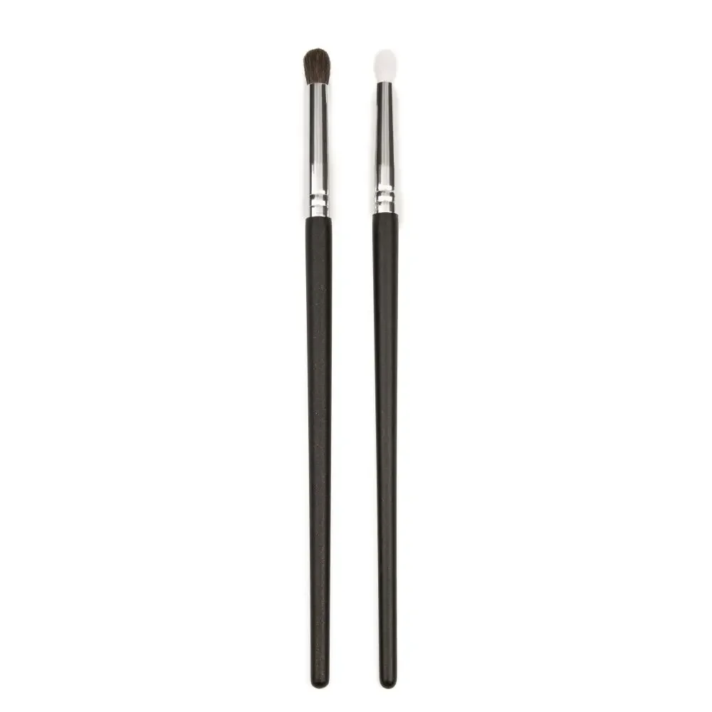 SHINEDO 2 Pcs Pencil Goat Horse Hair Tapered Crease Blending Brush Eyeshadow Make Up Cosmetic Kit Maquiagem Smudge Makeup Brush