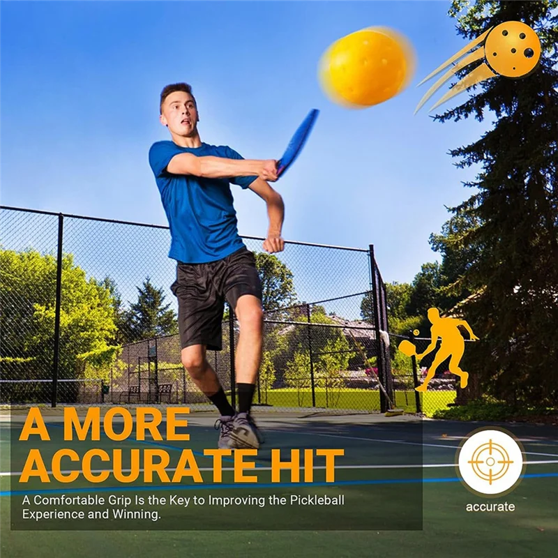 

Y17A 1 Pair Of Pickleball Rackets, Hand Glue, Sweat-Absorbent Straps, Anti-Slip Straps, Grip Straps