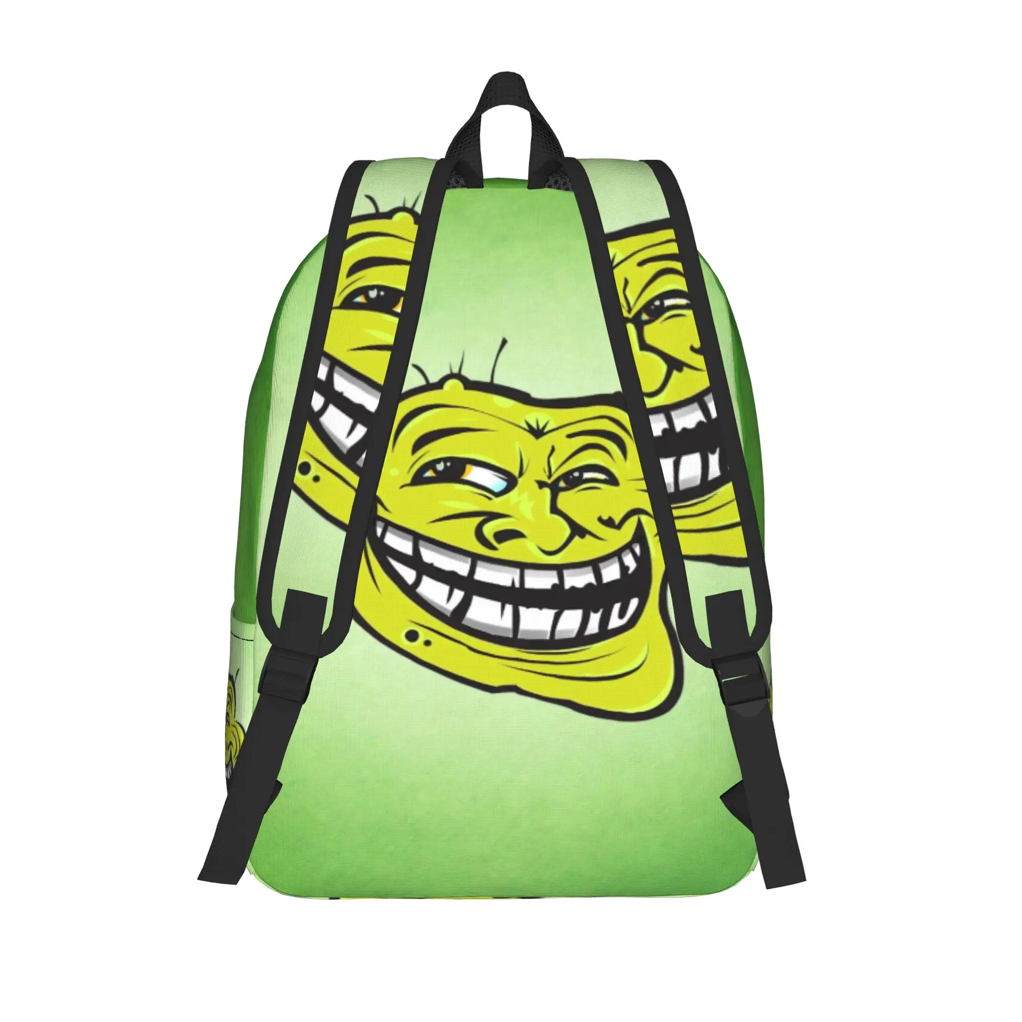 Classic Troll Face Meme Funny Teenage Backpack Lightweight High School Business Comic Humor Daypack Men Women Laptop Canvas Bags