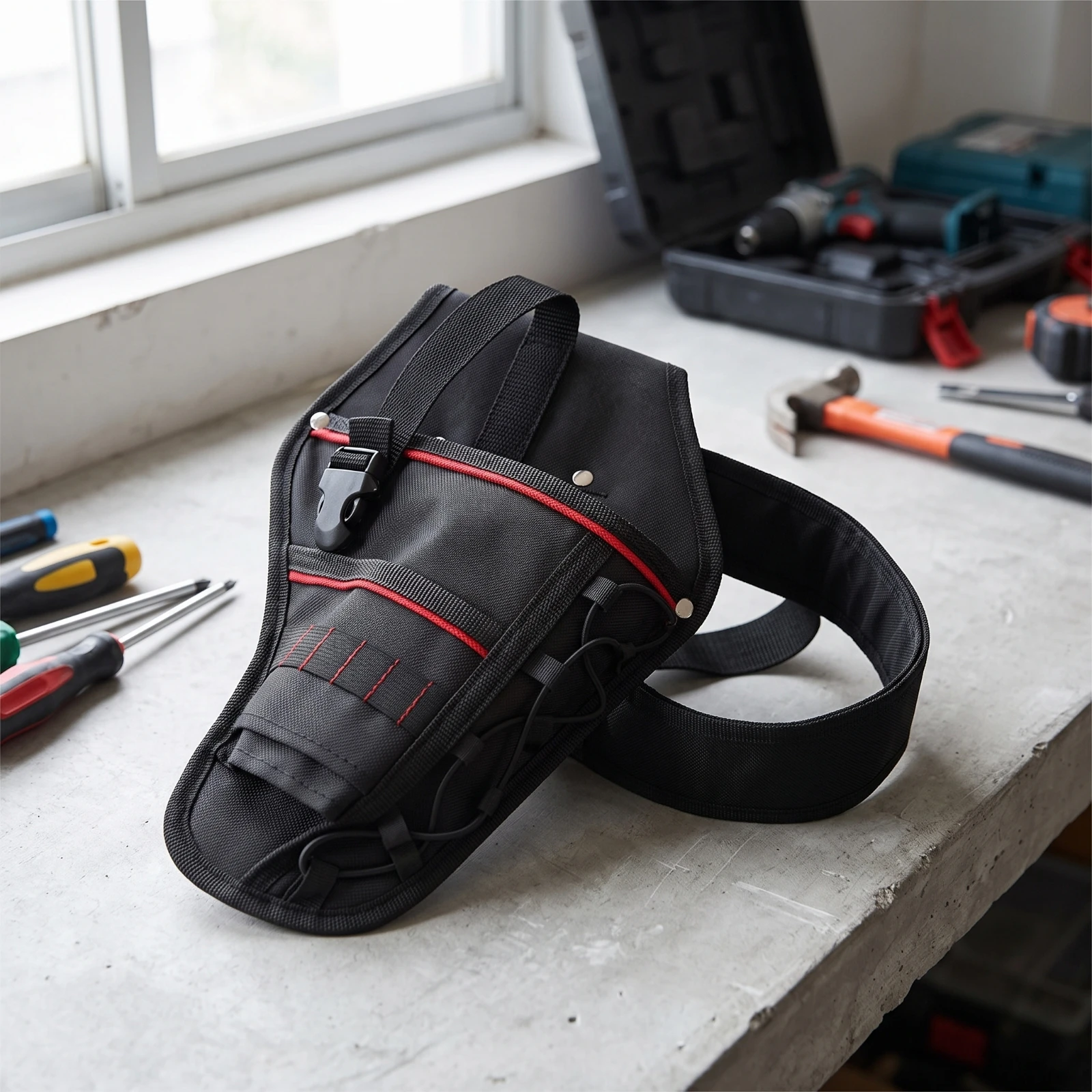 Adjustable Tool Belt Heavy-Duty Tool Belt with Buckle Waist Strap Comfortable Tear-Resistant for Repair Workers