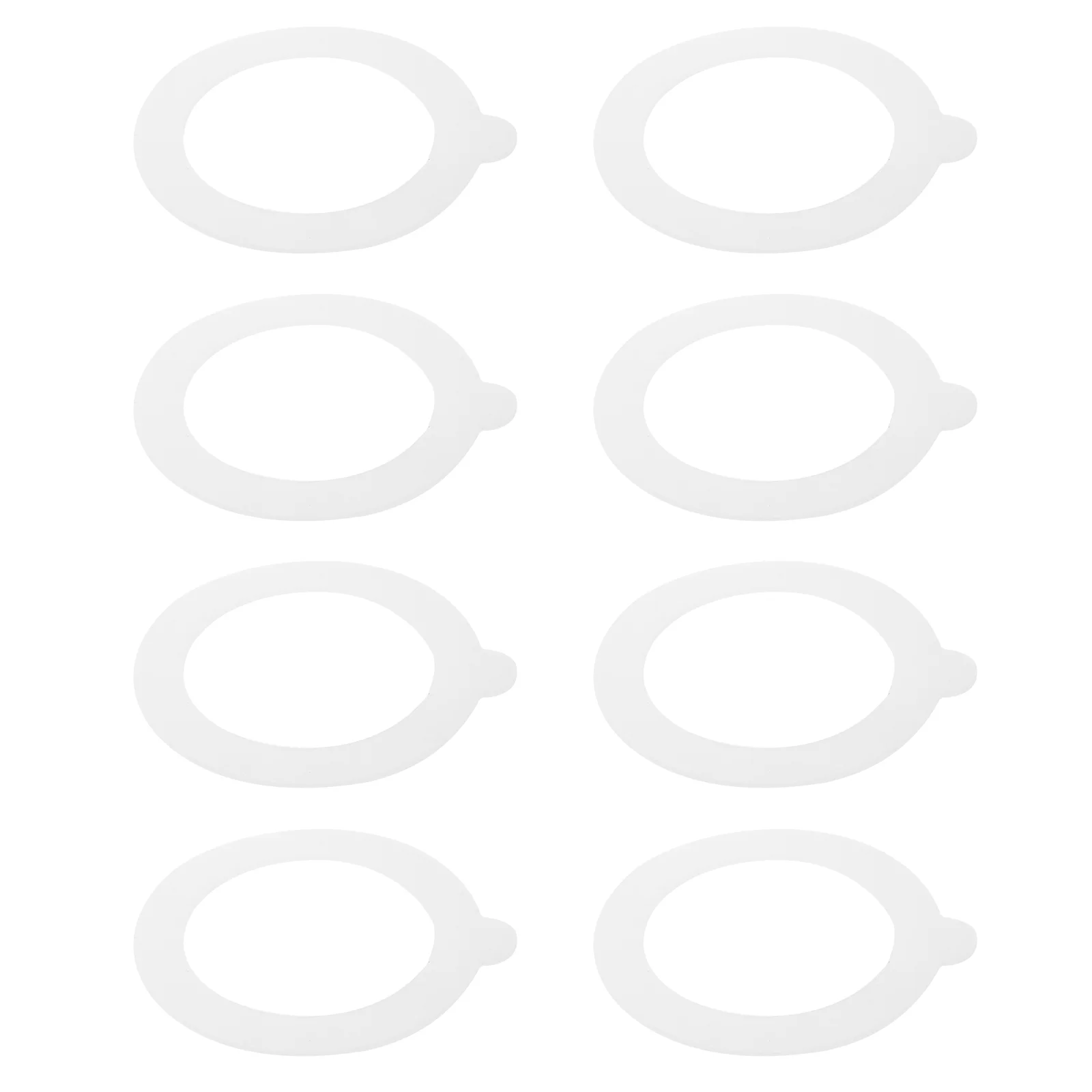 8 Pcs Silicone Seal Rings Tank Jars Gaskets Replacement Silica Gel For Glass Lids Sealing